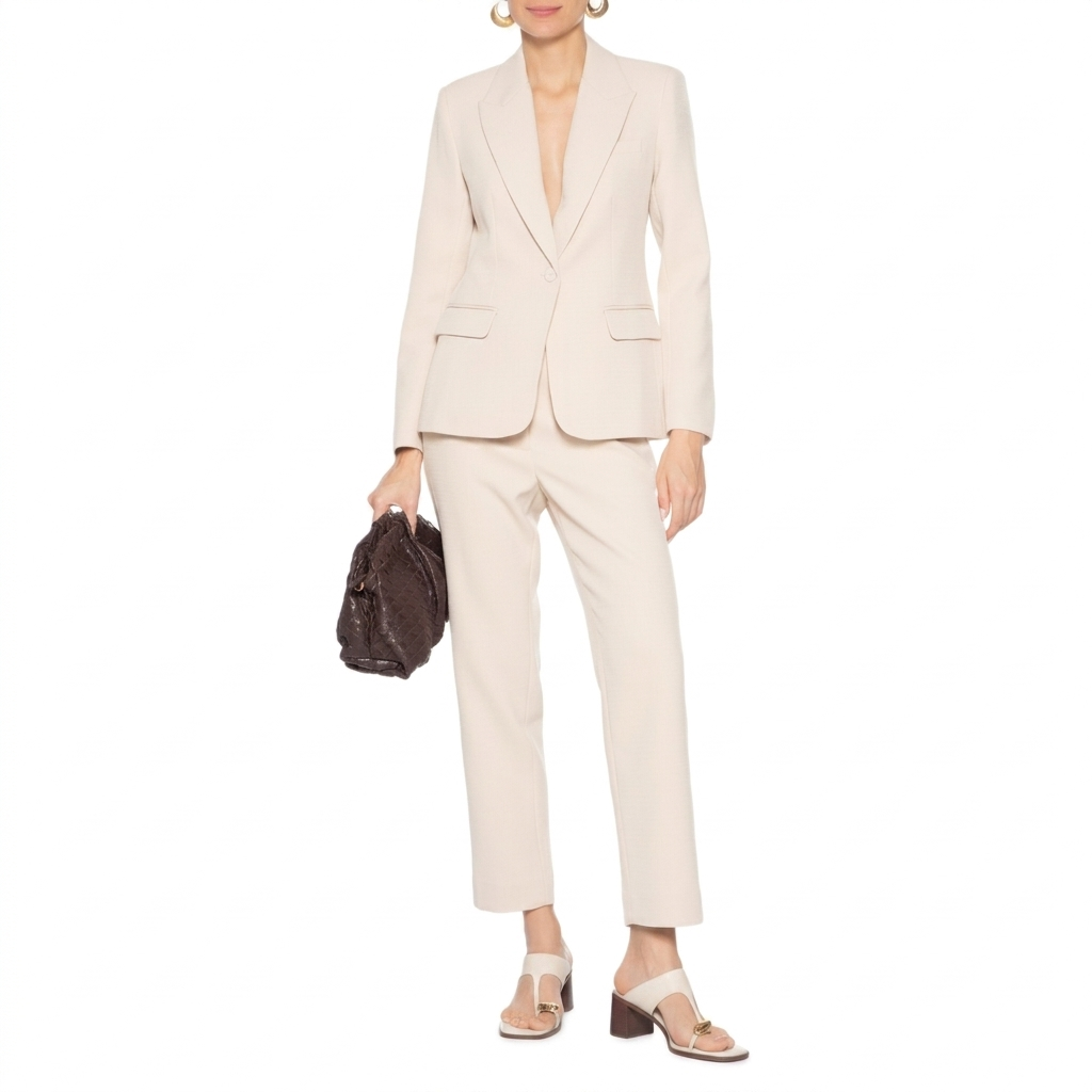 Blazer Barbara Bege Médio Le Lis Blanc
