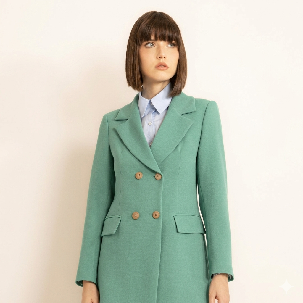 Blazer Executive Verde Malva Borda Barroca