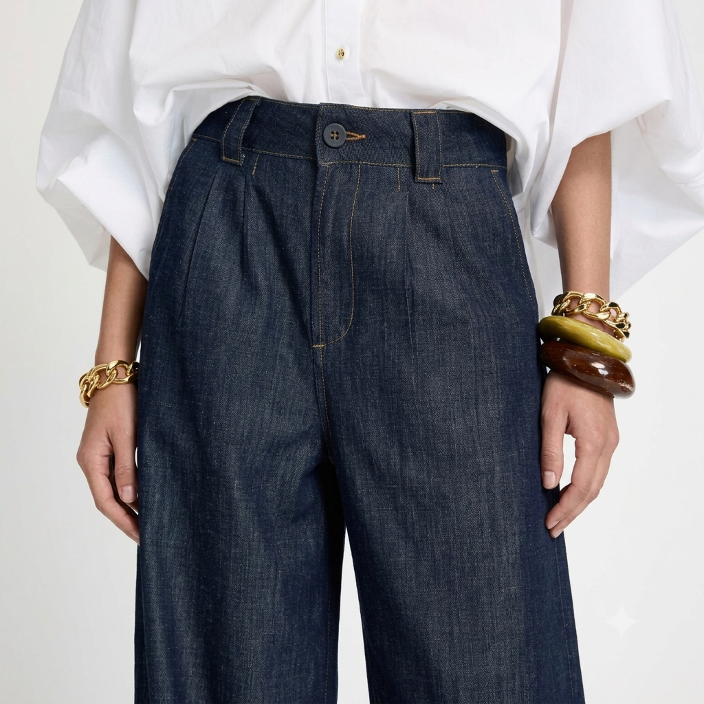 Calça Jeans Feminina Pantalona Fany Le Lis Blanc - Imagem 3