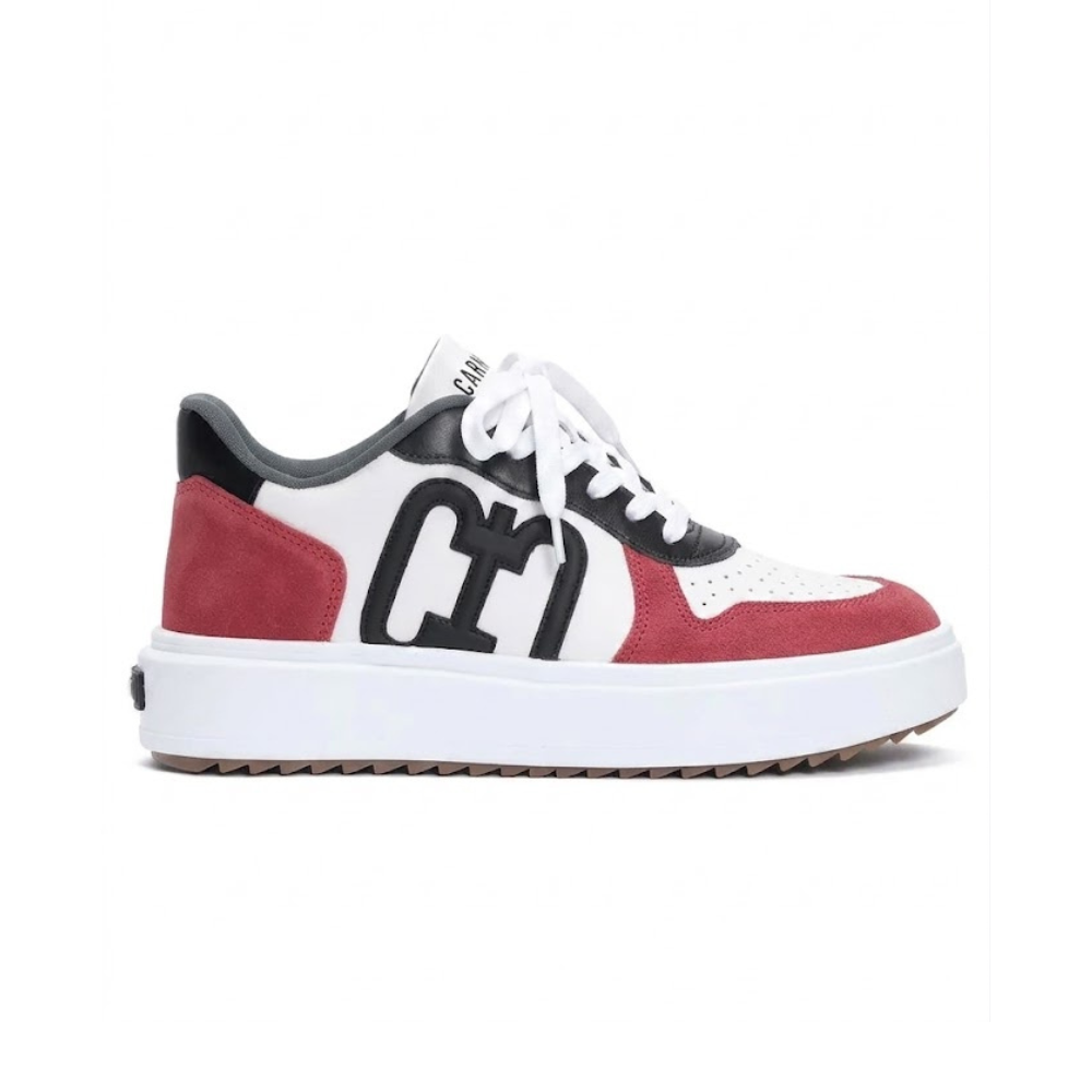 Tênis Feminino Casual Susan Color Vermelho e Branco Carmim